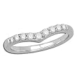 14K White Gold Diamond Band - 0.25 Ct.