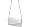 White Satin/Silver Chain