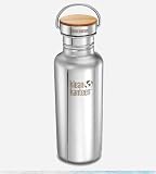 Klean Kanteen Reflect Stainless Steel 27 Ounce Water Bottle with Bamboo Cap