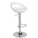 Lumisource Swizzle Bar Stool, White