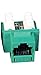 Cat5E RJ45 Green Keystone Jack