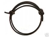 Mens Brown Adjustable 3.0mm Thick Leather Cord Surf Bracelet or Anklet