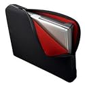 LUPO Black with Red trim Notebook/Laptop Neoprene Pouch Case Sleeve - Fits up to 17" Inch Notebooks/Laptops
