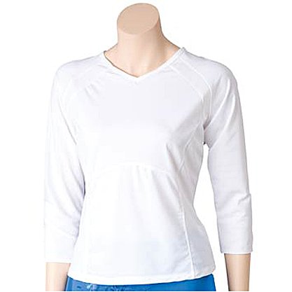 Womens Balle de Match Gracie L/S Top-White