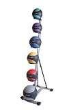 Cap Barbell Colored Medicine Ball Set with Rack
