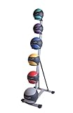Cap Barbell Colored Medicine Ball Set with Rack