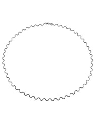 14 Karat White Gold Horizon Necklace (17 inch)