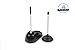 Home Bathroom Toilet Plunger and Cleaning Brush Set - Starter Kit by Top Mark Products (Black)