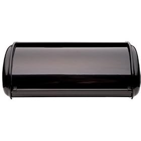 Bread Bin Sleek Designer Style Box in Black by Polder Home Tools by Polder