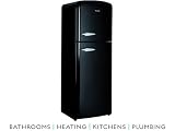 Baumatic Retro Combi-Top Fridge Freezer Black RETRO13BL