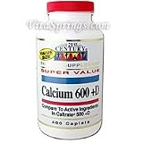 Calcium 600 + D 400 Caplets, 21st Century