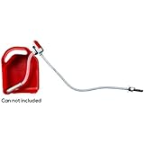 TERAPUMP 2nd Generation TRFA01 4 AA Battery Powered Fuel Transfer Pump w/ Flexible Intake hose and Non-spill Auto-Stop Nozzle attachment to gas cans and more