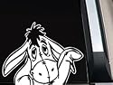 Eeyore Disney Donkey Waving Car Decal Sticker -SEW05063- 5"L x 6.3"W