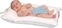 Leachco Comfy Caddy - Baby Bather, Shower Caddy - White With Blue Trim