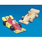 Mini Unfinished Wood Race Cars (Pack of 12)