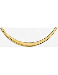 10mm to 4mm Graduated Omega Necklace 16"