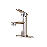 Rozin 糸ひき バスルーム 洗面所用 蛇口 カバープレート装備 流し台 シンク用 混合水栓