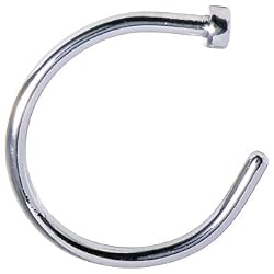 18 Gauge Stainless Steel Nose Hoop - 3/8"