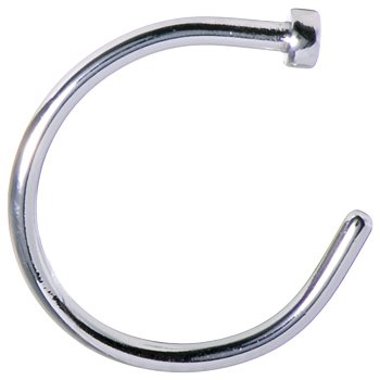 18 Gauge Stainless Steel Nose Hoop - 3/8