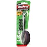 Slime 22013 5-50 PSI Pencil Gauge with Bonus Caps