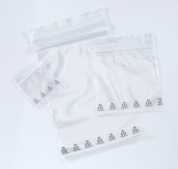 4 x 6, Clear 2 Mil Reclosable Bags with Recycle Logo, Case of 1000