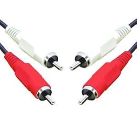 RCA Phono Cable 1 Metre / 1m - Male Plug to Plug - Connect Stereo Audio Equipment - High Quality Lead - Indigo Banana Media