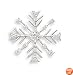 Snowflake Fashion Pin with Clear CZs