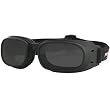 Bobster Piston Adult Harley Motorcycle Goggles Eyewear - Black/Smoke