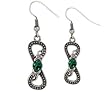 Celtic Serpent Earrings - Pewter- 1'' Height
