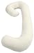 Snoogle Chic Jersey – Snoogle Replacement Cover with Zipper for Easy Use – 100% Cotton Knit – Ivory