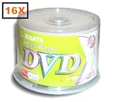 Ridata 16X DVD+R White Inkjet Printable 100 Pack in Cakebox