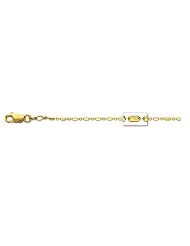 14k Solid Yellow Gold Bead Ball Chain 16" 1.5mm
