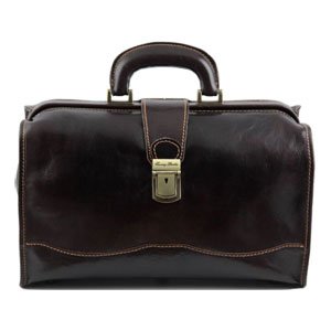  Tuscany Leather - Malette médecin cuir - Marron foncé - Homme
