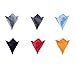 Hello Tie Men's Solid Color Pocket Squares Handkerchiefs 6pcs/lot Set 4