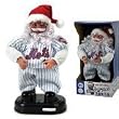 New York Mets 12" Animated Rock and Roll Santa - MLB Baseball