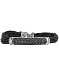 Scott Kay Black Sapphire and Leather Bracelet