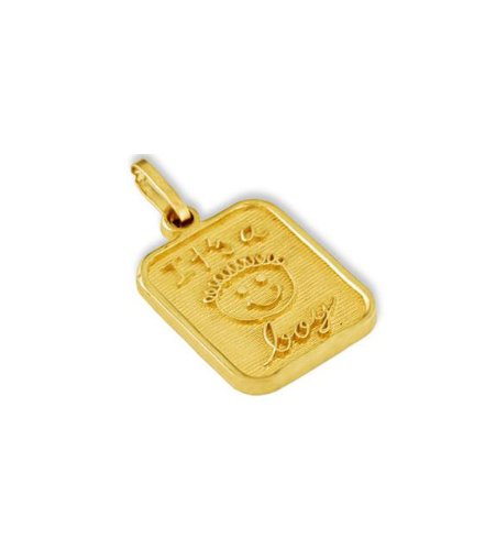 Solid 14k Yellow Gold Its A Boy Baby Fashion Pendant