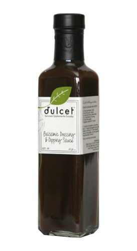 DULCET Balsamic Dressing & Dipping Sauce Bottle - Vinegar, Olive Oil, Dijon & More by Dulcet
