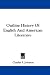 Outline
History
of
English
and
American
Literature