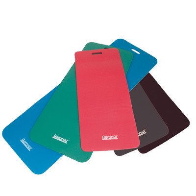 Aeromat1290471 Workout Mat with Handle, Cell Foam, 24" x 72" x 1/2" Size, Blue