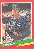 Darryl Kile, Houston Astros, 1991 Donruss Autographed Card