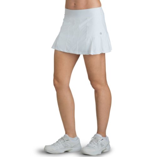 Lija Women's Pleated Skort, White, Large On Sale