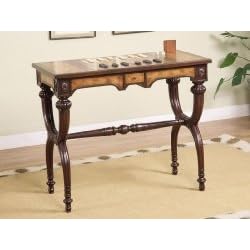 Powell Masterpiece Game Table with Game Pieces Antique Mahogany by Furniture