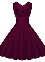 Miusol Women’s Cut Out V-Neck Vintage…