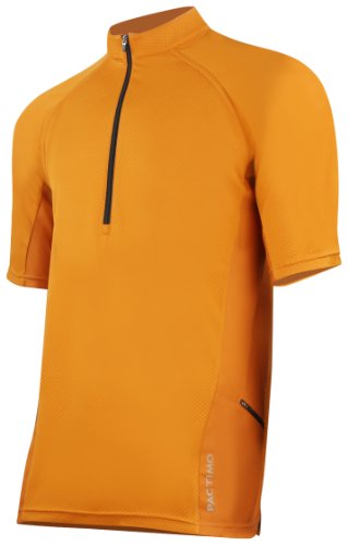 External hard drive:Pactimo Men's Carbondale Short Sleeve Cycling Jersey,Rusty Orange,Medium