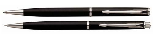 Parker Insignia Matte Black CT .5mm Pen & Pencil Set - 74082