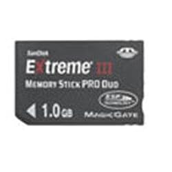 SanDisk 1 GB MemoryStick Pro Duo Extreme III SDMSPDX3-1024-901 (Retail Package)