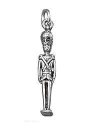 Sterling Silver 3D Soldier Nutcracker Military Charm