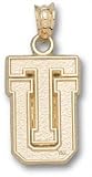 Tulsa Golden Hurricane Solid 10K Gold ''TU'' Pendant