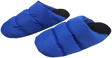 Deecoo Premium Cotton Warm Indoor House Winter Slipper (9-10 D(M) US, A: Deep Blue)